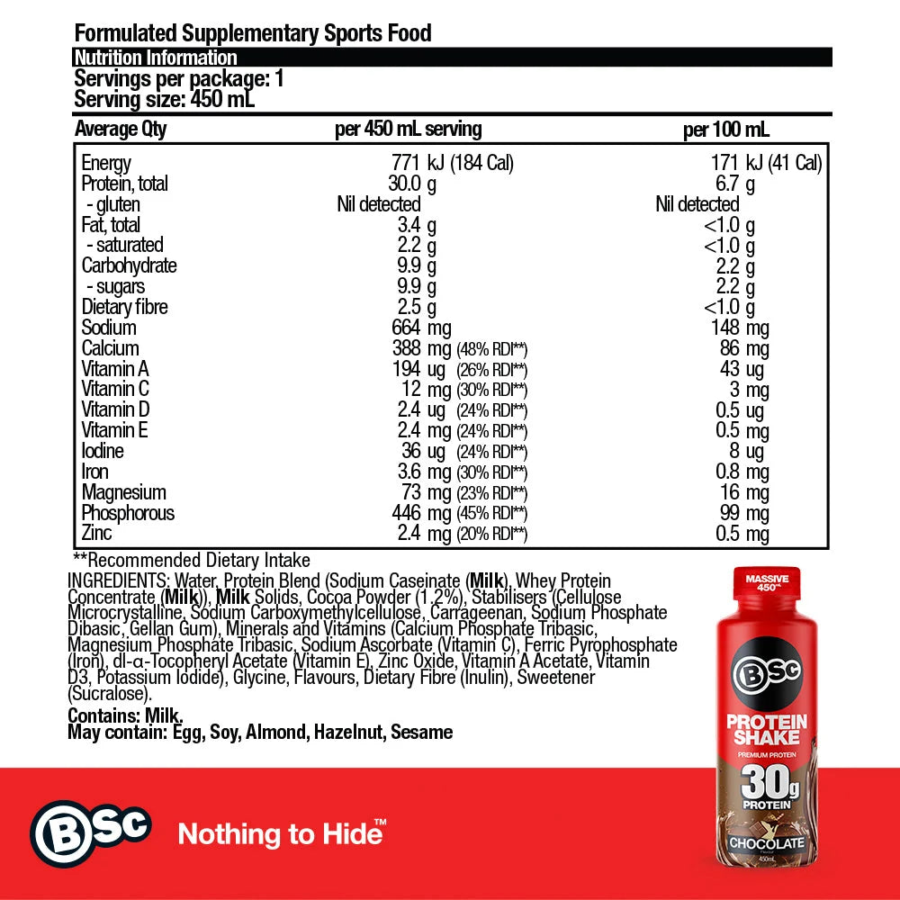 RTD Premium Protein Shake 450ml – Chocolate