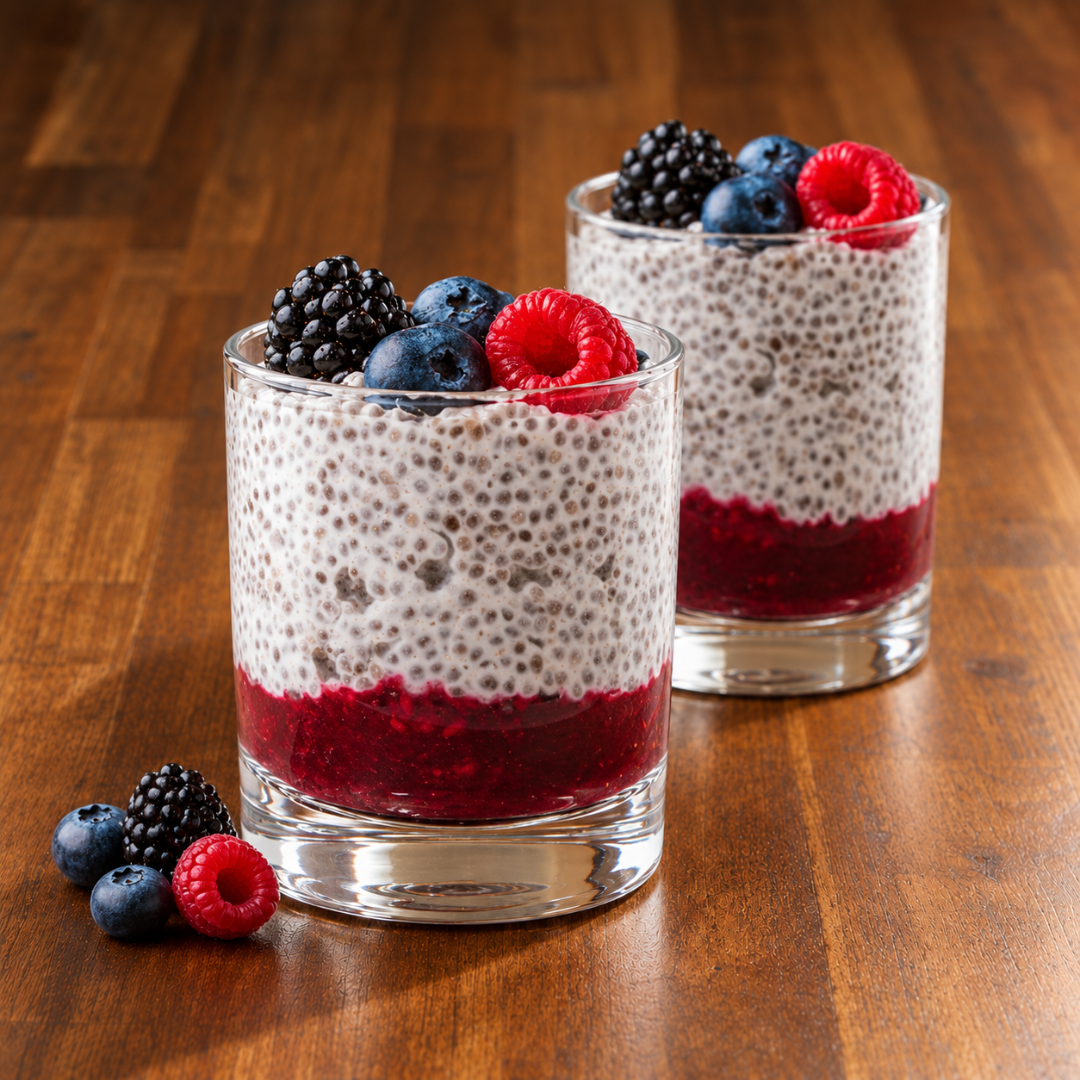 Chia Pudding with Mixed Berries