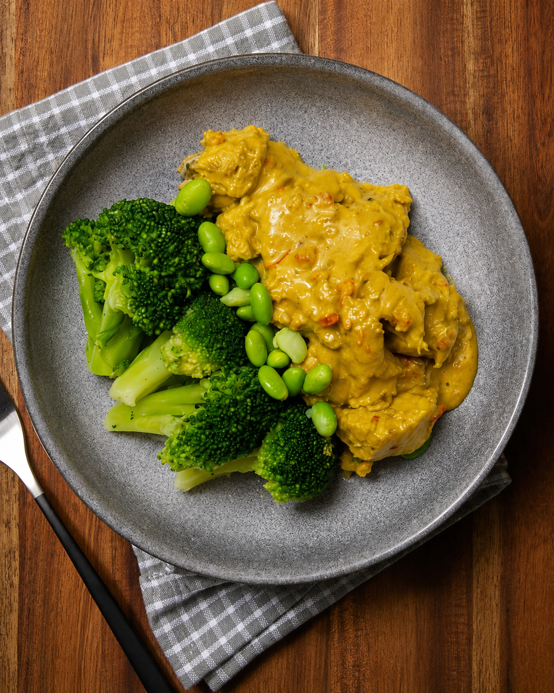Classic Chicken Satay with Broccoli & Edamame