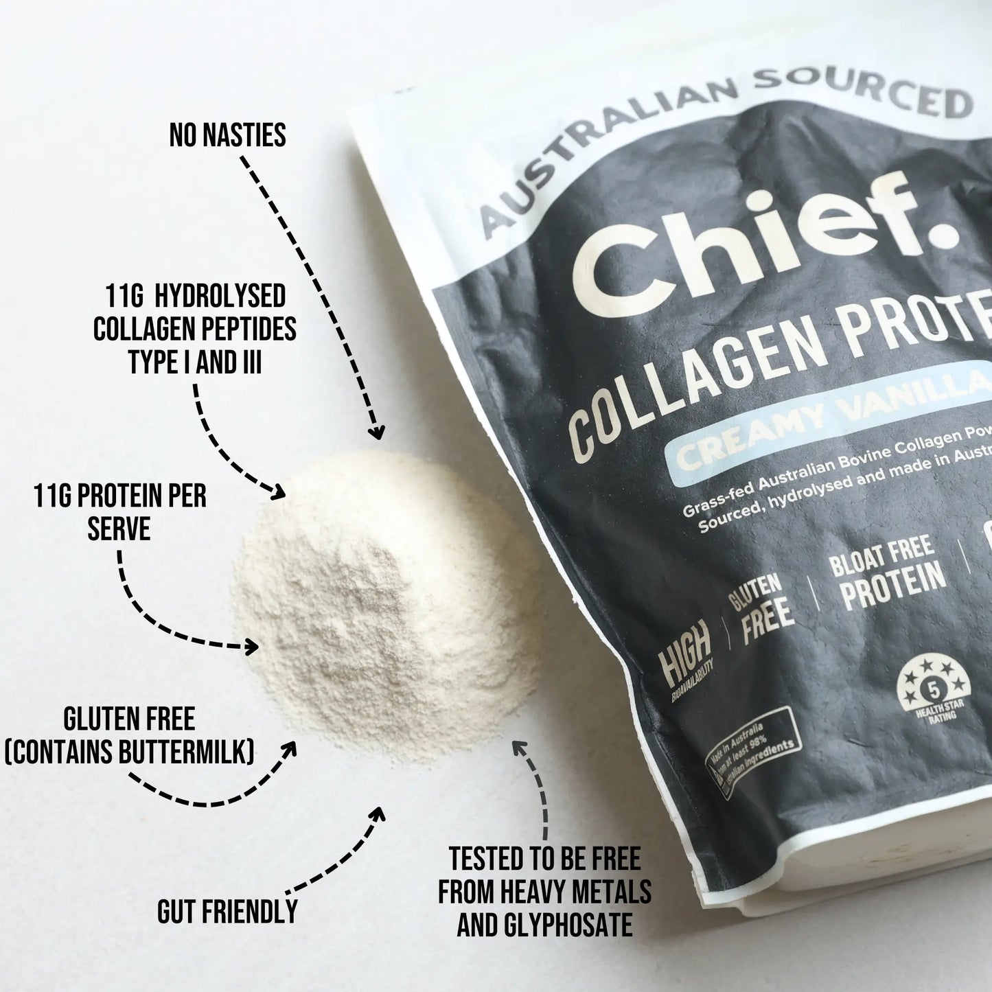 Creamy Vanilla - Australian Collagen Protein Powder