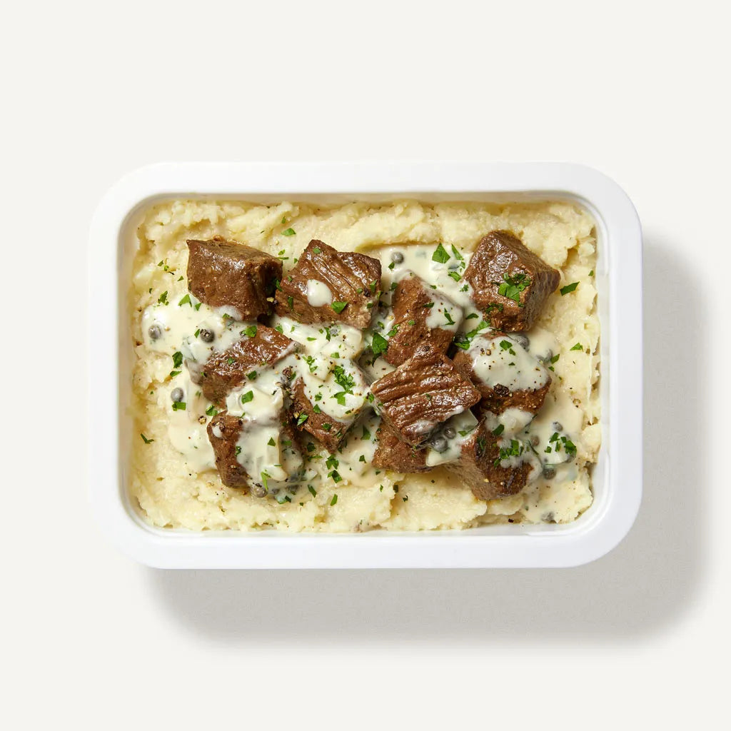 Beef w Peppercorn Sauce