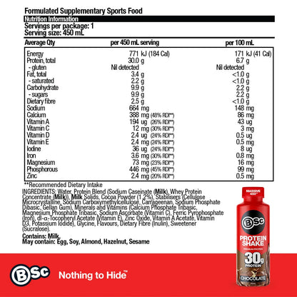 RTD Premium Protein Shake 450ml – Chocolate