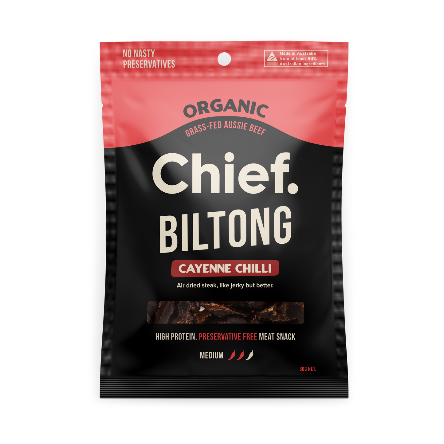 Chief Beef Biltong Cayenne Chilli