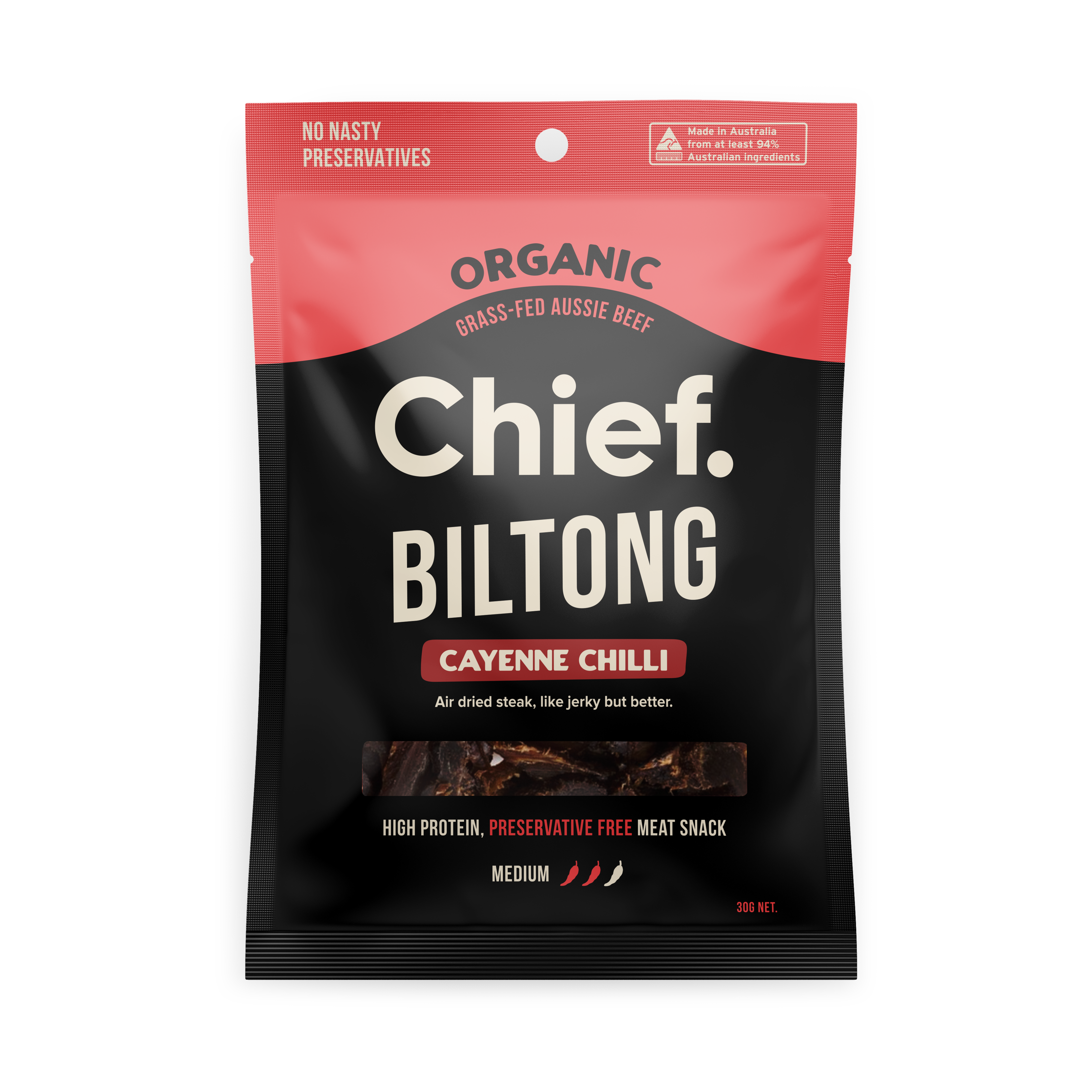 Chief Beef Biltong Cayenne Chilli