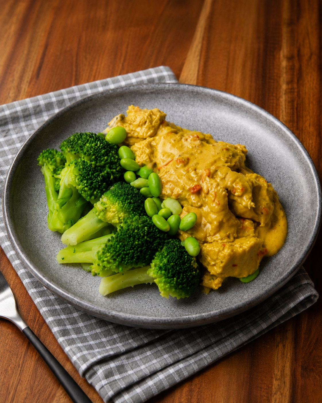 Classic Chicken Satay with Broccoli & Edamame