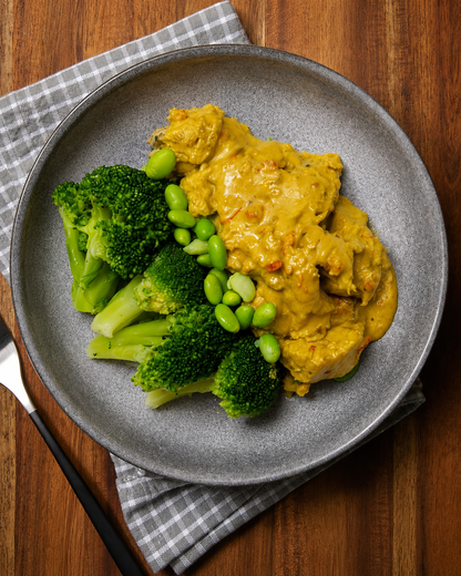 Classic Chicken Satay with Broccoli & Edamame