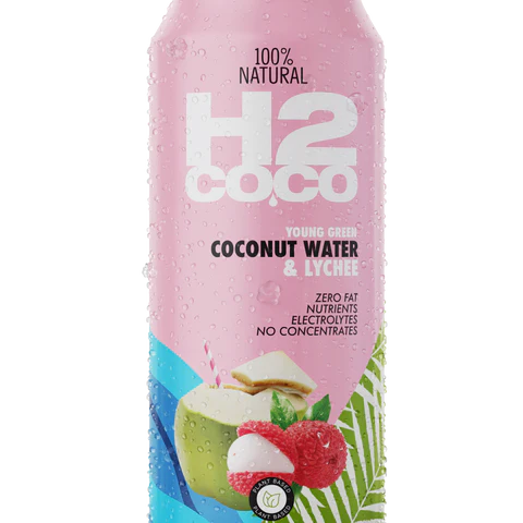H2coco Pure Coconut Water & Lychee 500ml