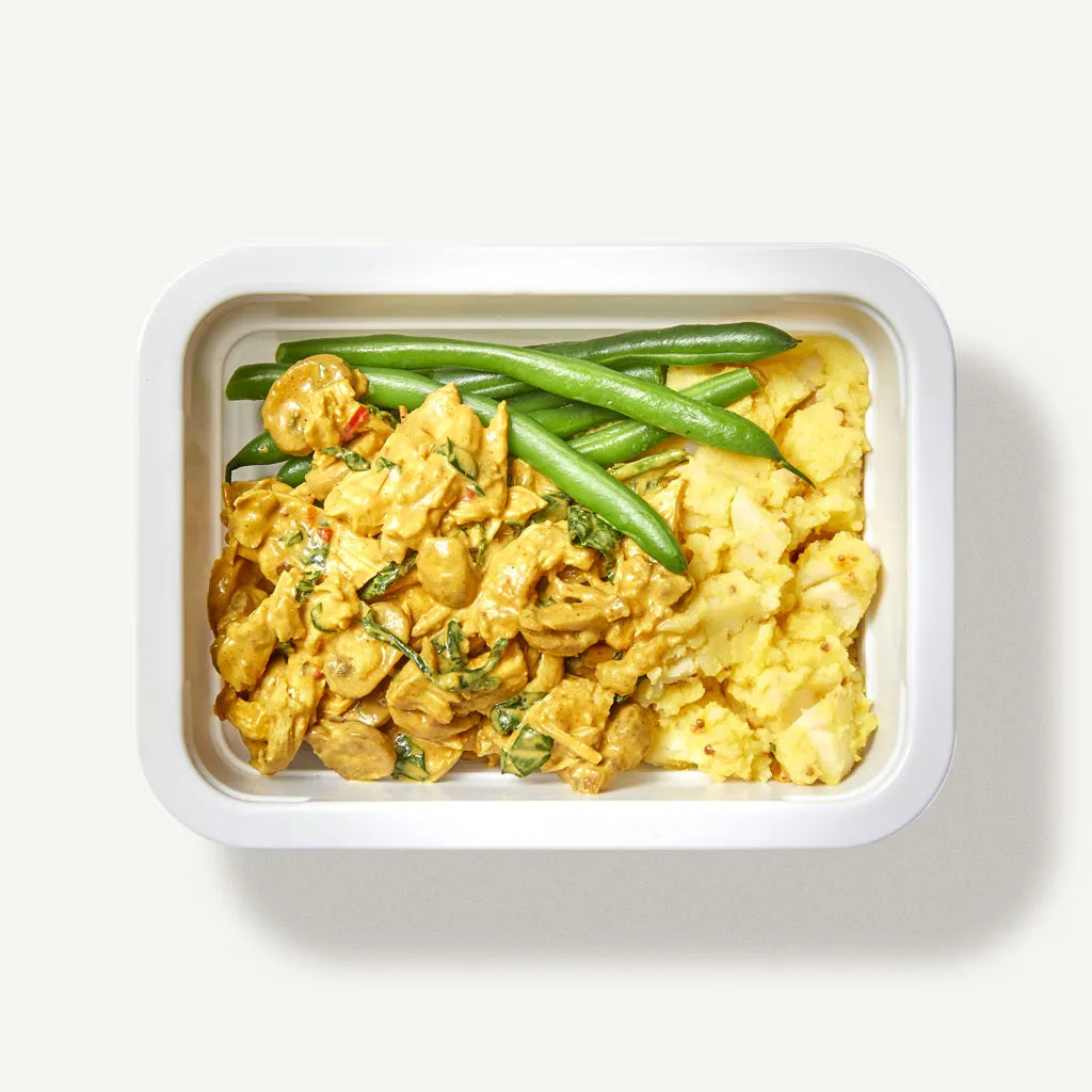 Shredded Chicken & Mushroom Korma