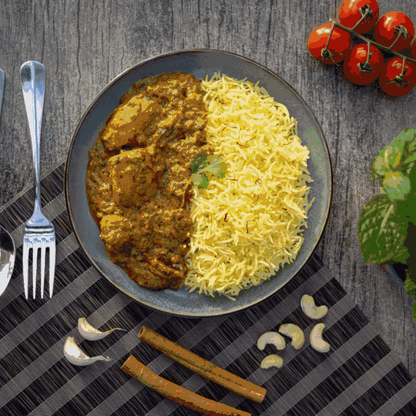 Chicken Curry Mughlai with Rice