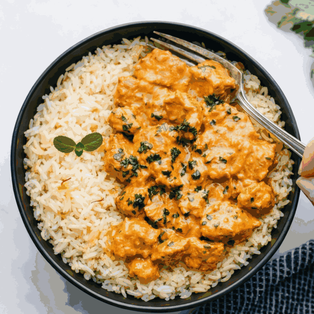 Chicken Tikka Masala with Saffron Rice